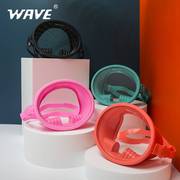 wave高清自由潜潜水镜呼吸管面镜浮潜游泳装备全面罩防水泳镜面罩