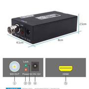 升级版HDMI转SDI转换器HDMI to 3G/HD/SD-SDI高清信号转换器