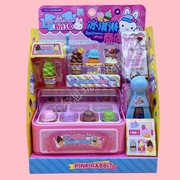 一言粉红兔玩具系列仿真冰淇淋商店儿童扮家家酒小女孩玩具3岁以