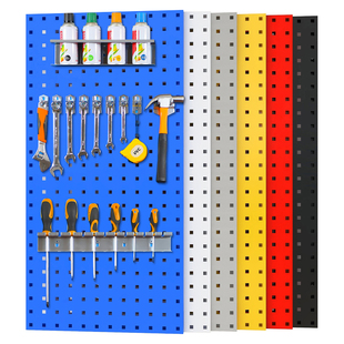 洞洞板烘焙方孔五金工具架，挂墙板挂架万能汽车，美容工具挂板展示架