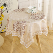 急速欧式高档餐桌布，布艺田园茶几，布小圆桌台布长方形碎花蕾丝