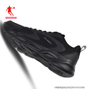 乔丹男士纯黑色经典运动鞋春夏网面透气跑步鞋品牌软底旅游鞋