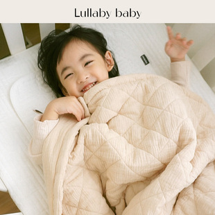 lullabybaby婴儿被子冬季盖被儿童盖毯婴儿包被秋冬幼儿园宝宝被