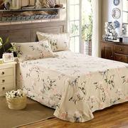 单子床单纯棉加厚磨毛加密垫睡被单加大床双人床2米2.2米床单单件