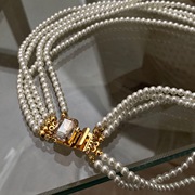 欧美风复古多层赫本珍珠，项链温柔气质高级感叠层时尚气质锁骨链女