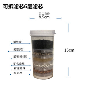 滤芯陶瓷桶滤芯净过滤 净化器水桶净水器活性炭饮水机自来水过滤