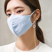 口罩挂链珍珠项链女长款实用链2021年潮饰品，个性设计毛衣链