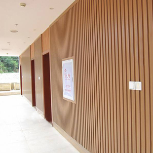 生态木吊顶195长城板凹凸形护墙板客厅背景墙装饰板材木X塑pvc墙