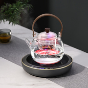 蒸汽喷淋式煮茶器玻璃，煮茶壶家用全自动电磁，茶炉泡茶机养生小茶炉