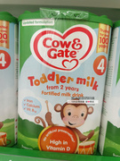 英国cow&gate牛栏进口婴幼儿，配方奶粉4段800g适用2-3岁4罐直邮