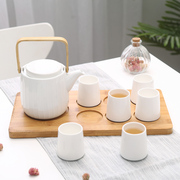 日式陶瓷水具套装办公室茶几，茶具组合家用冷水壶，泡茶壶大容量杯子