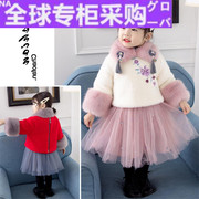 欧洲女宝宝秋冬装裙子0洋气1女童连衣裙2小童时髦韩版儿童公