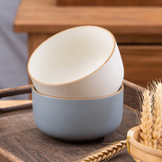吃饭小碗日式餐具精致米，饭碗家用创意，单陶瓷碗碗筷套装碗个人专用