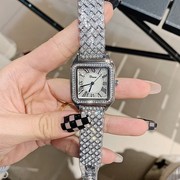 蒂米妮表盘手链镶钻韩版满天星士，手表气质女时尚方形石英国产腕表