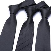 黑色领带男正装商务，职业男士西装，免打拉链领带一易拉得女
