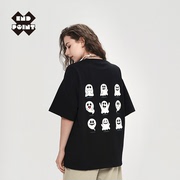 Endpoint幽灵t恤2023年夏季趣味印花设计短袖男女潮牌情侣装