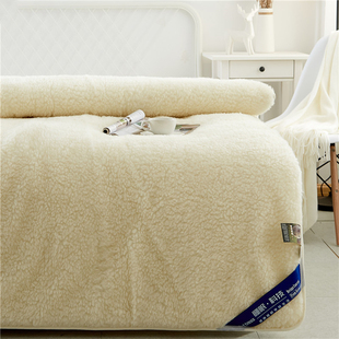 罗兰家纺羊毛床垫软垫家用加厚保暖冬天床褥，垫被1.8m防滑冬季褥子