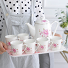北欧式陶瓷茶壶茶杯套装家用耐高温过滤客厅冷水壶水杯婚庆茶具