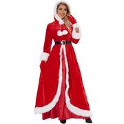 圣诞节服装女圣诞老人COS成人狂欢派对演出服舞台长裙Christmas