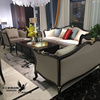 美式法式轻奢三人沙发简欧奢华小户型客厅123新古典实木沙发组合