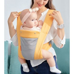 婴儿背带宝宝背袋四季多功能夏季前抱式轻z便前后两用抱娃哄睡神.