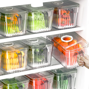 冰箱收纳盒食品级蔬菜，保鲜盒冷冻专用水果鸡蛋，储物盒整理密封神器