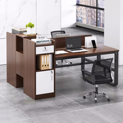双人办公桌员工位简约现代电脑桌，台式办公室桌椅组合四人位职员桌