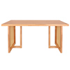 北欧实木餐桌藤编桌椅组合简约现代家用小户型，茶桌饭桌长方形桌子