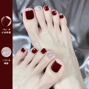 夏季显白脚趾 孕妇可用红色系脚指甲油