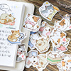 做我的喵可爱猫咪手帐日记贴纸，可爱韩国卡通，装饰相册diy贴画盒装
