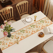 美式高级感桌布皮革桌垫餐桌垫防水防油防烫免洗复古轻奢茶几台布