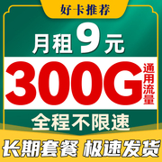 中国电信流量卡纯上网卡，不限速4g5g手机，电话卡大王卡通用长期
