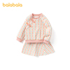 门店巴拉巴拉女童套装，裙秋装婴儿，衣服两件套舒适精致国风