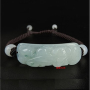 红绳貔貅手链男女款，缅甸翡翠老坑玉石手串，情侣饰品民族风礼物