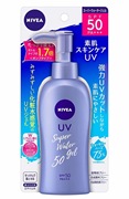 日本nivea妮维雅防晒霜spf50水感，清爽防晒乳液2021年140g