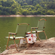 户外便携折叠椅克米特椅，露营用品铝合金靠背，野外餐桌子沙滩椅套装