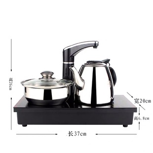 定制平板电磁茶炉自动上水三合一煮茶器家用烧水壶功夫茶具平面泡