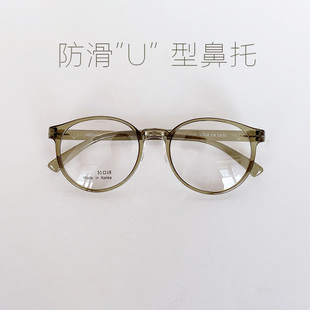 韩国圆框大脸镜架女超，轻tr90潮人中性，男近视眼镜成品防蓝光护目镜