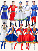 蒙古族舞蹈演出服装女装成人蒙族男装少数民族广场舞表演服饰