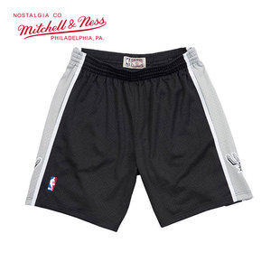 Mitchell&Ness NBA马刺队98-99年SW复古球裤运动休闲篮球短裤潮