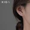 XIGN星星耳钉纯银简约冷淡风耳环小众设计夏季2024耳饰女