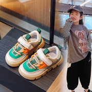 女童板鞋2023年夏季秋(夏季秋)款男童帅气中大童运动鞋女童拼色休闲鞋