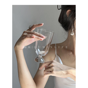 Qumin其清音幽韵 凄如飘风急雨之骤至水晶玻璃香槟杯家用鸡尾酒杯