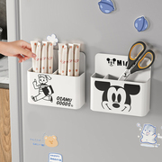冰箱置物架侧收纳厨房保鲜膜，储物用品入户门壁挂式米奇磁吸收纳盒