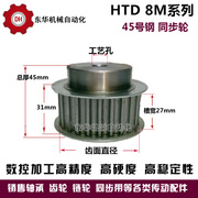 8m同步轮45号钢带轮槽宽27同步带轮8m35齿8m36齿耐磨皮带轮