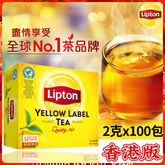 Lipton立顿黄牌红茶100小包