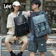 Lee双肩包女2024潮流书包男大学生旅游背包大容量轻便登山包