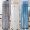 立式空调防尘罩柜机罩圆形，圆柱形格力美的3p匹客厅蕾丝盖巾