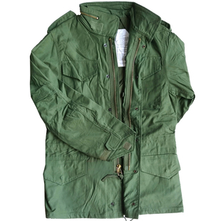 美军m65风衣军版经典夹克工装，外套加厚保暖男装外贸军绿色棉大衣