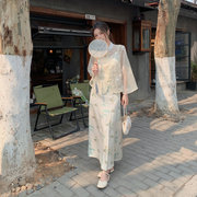 2024年夏季禅意新中式女装三件套套装套裙